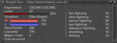 Signature for player Knight Rox
